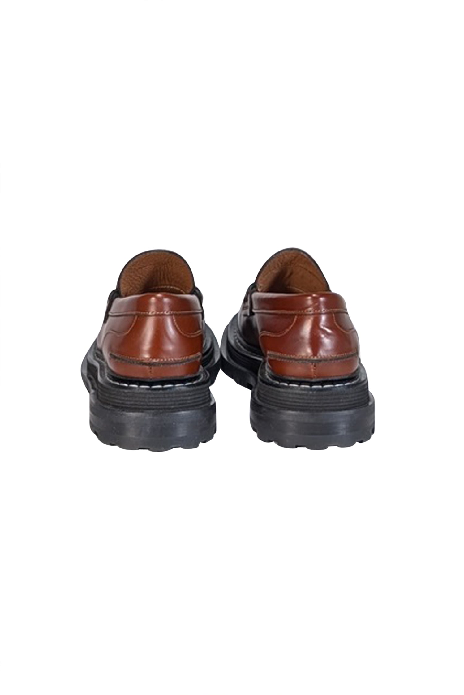 Sandro's Stunning Brown Leather Platform Loafers - Size 7