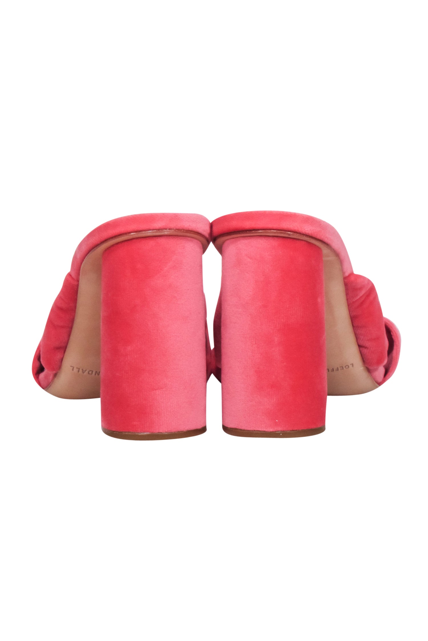 Loeffler Randall Pink Velour Mule Pumps - Size 7: Fashion-Forward Footwear!