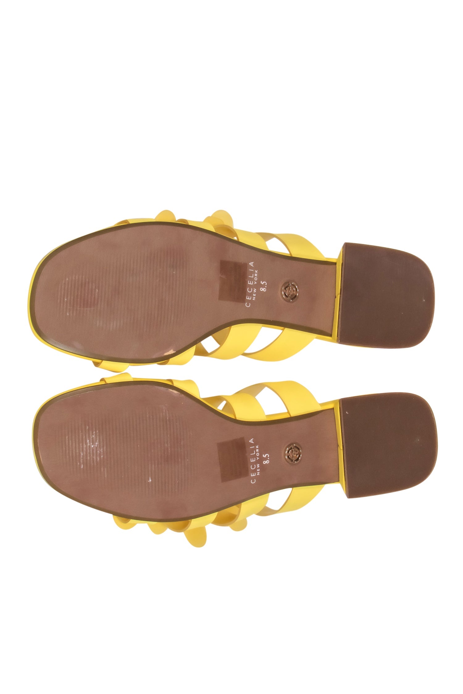 Cecelia New York - Gorgeous Yellow Leather Strappy Lexington Sandals in Size 8.5