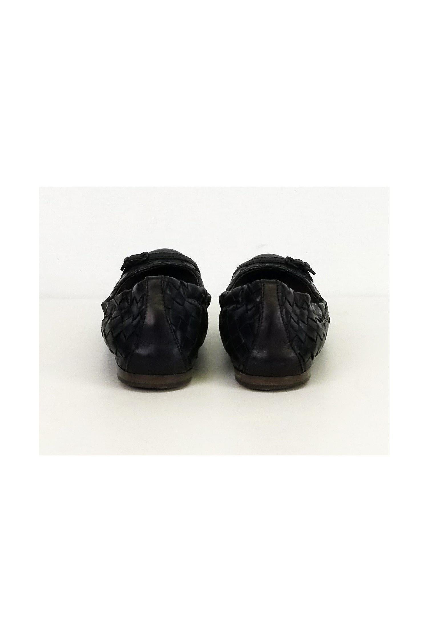 Bottega Veneta - Stunning Black Woven Flats in Size 6.5