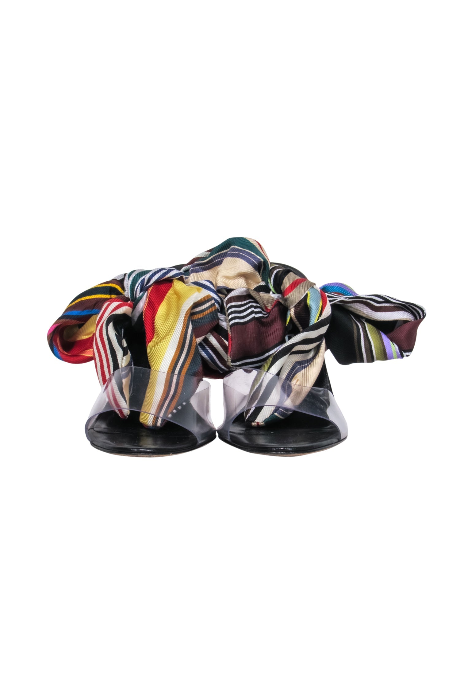 Monse Multi - Colored Ribbon Strap Heels - Size 7: Party - Ready Glam!