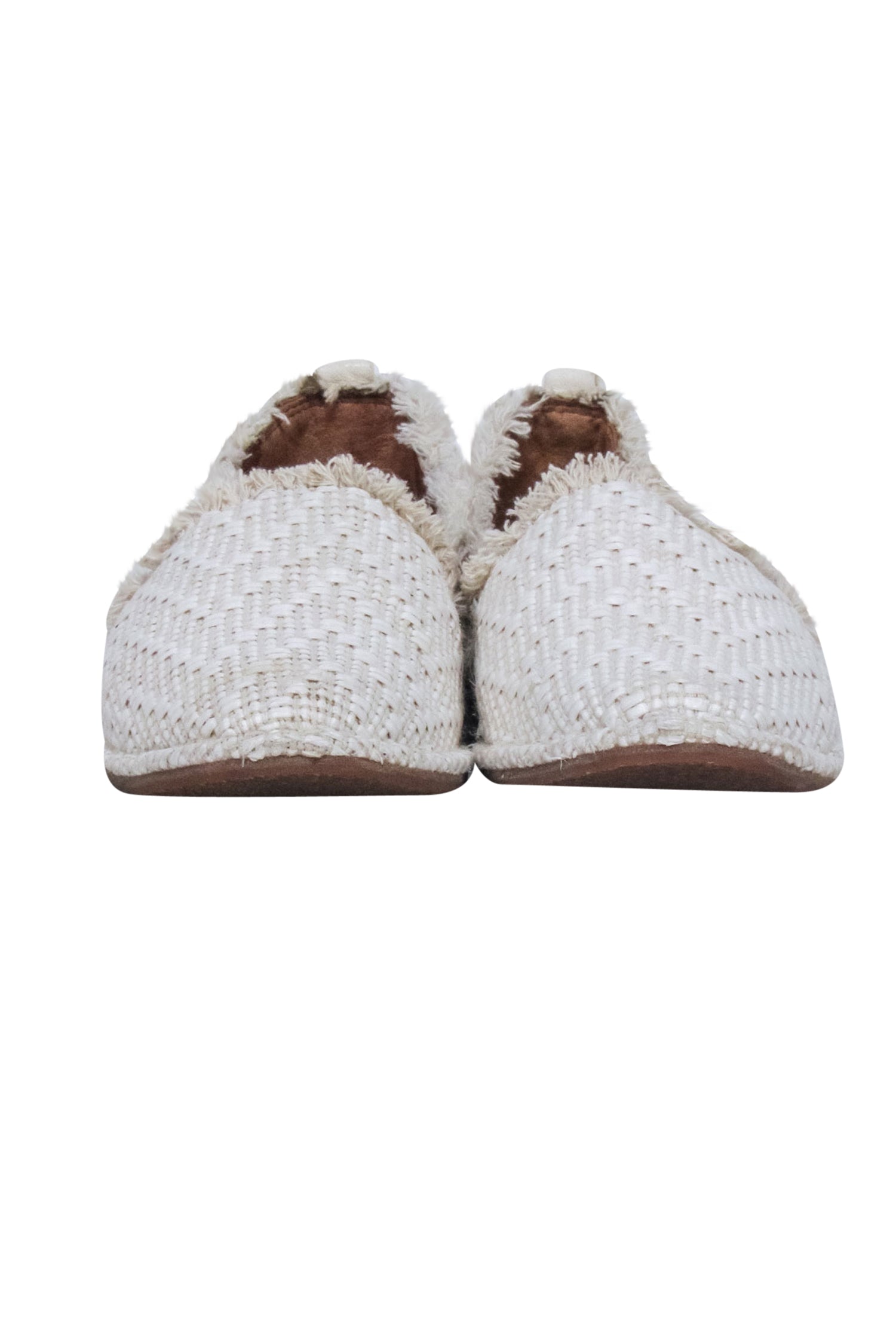 Frye Ivory Woven Fringe Trim Flats - Size 7: Summer's Must-Have!