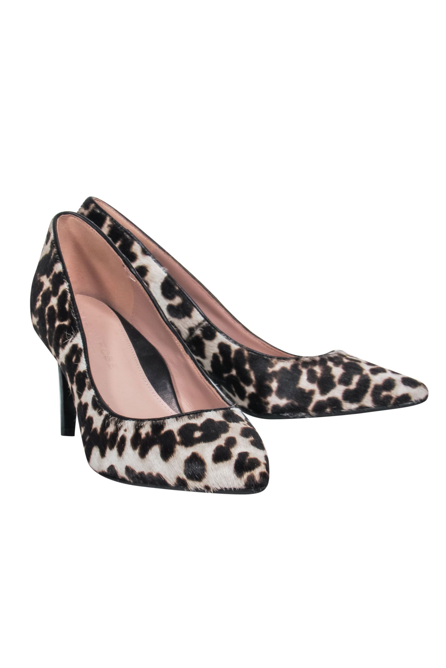 Taryn Rose Leopard-Printed Calf Hair Pointed Toe Pumps - Size 7.5: Be Wild and Stylish!