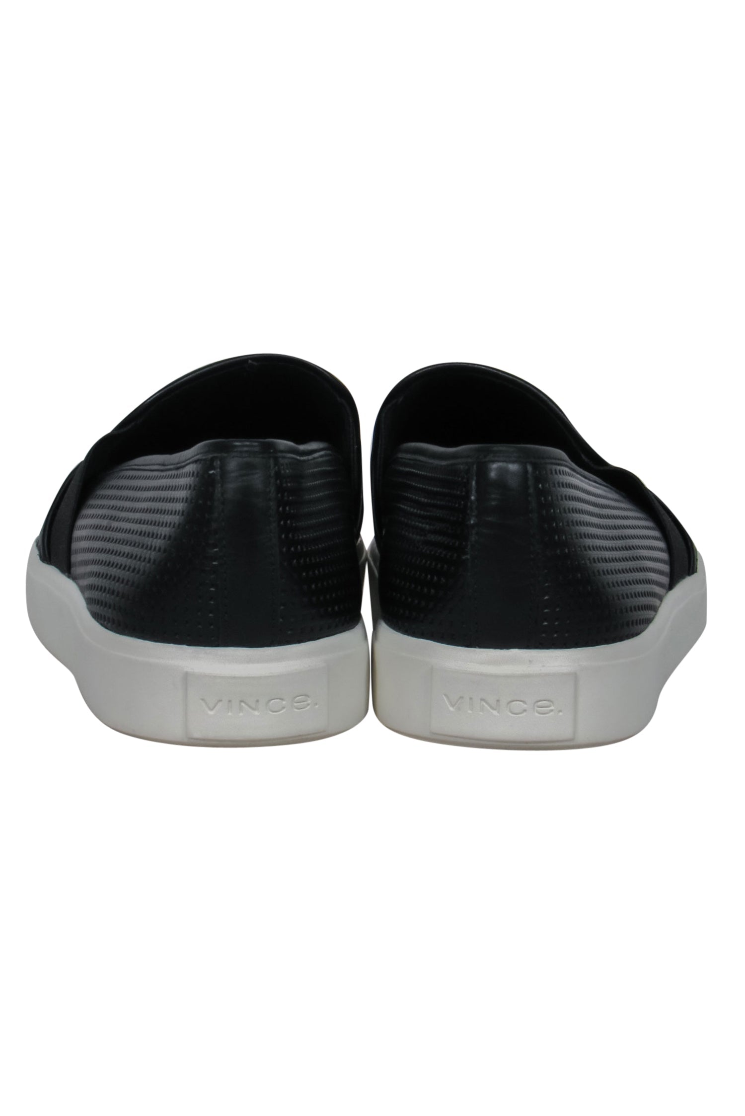 Vince Black Perforated Leather Low-Top Sneakers - Size 9: Elevate Your Style!