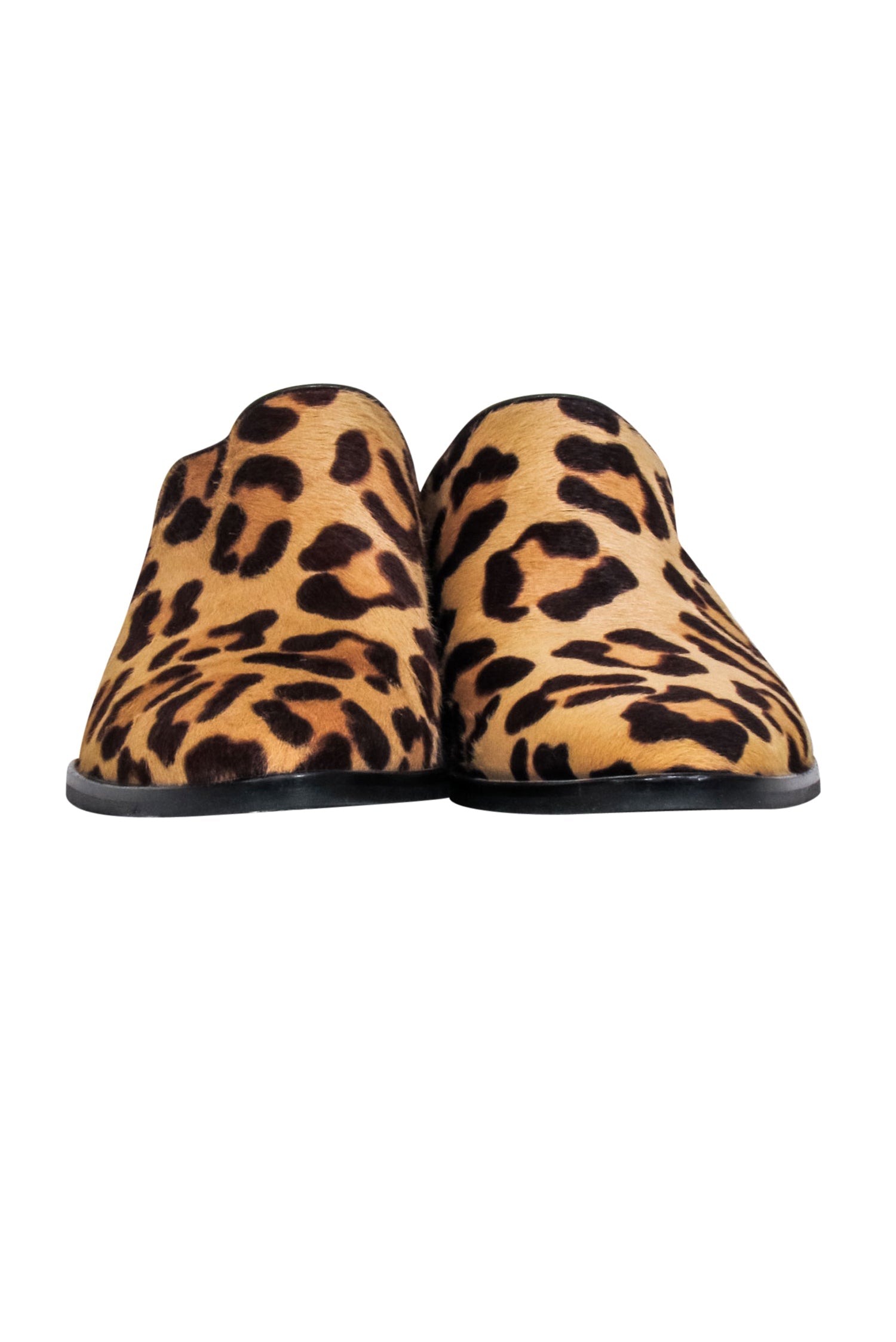 Aquatalia - Stunning Tan & Brown Leopard Print Mule Flats in Size 8