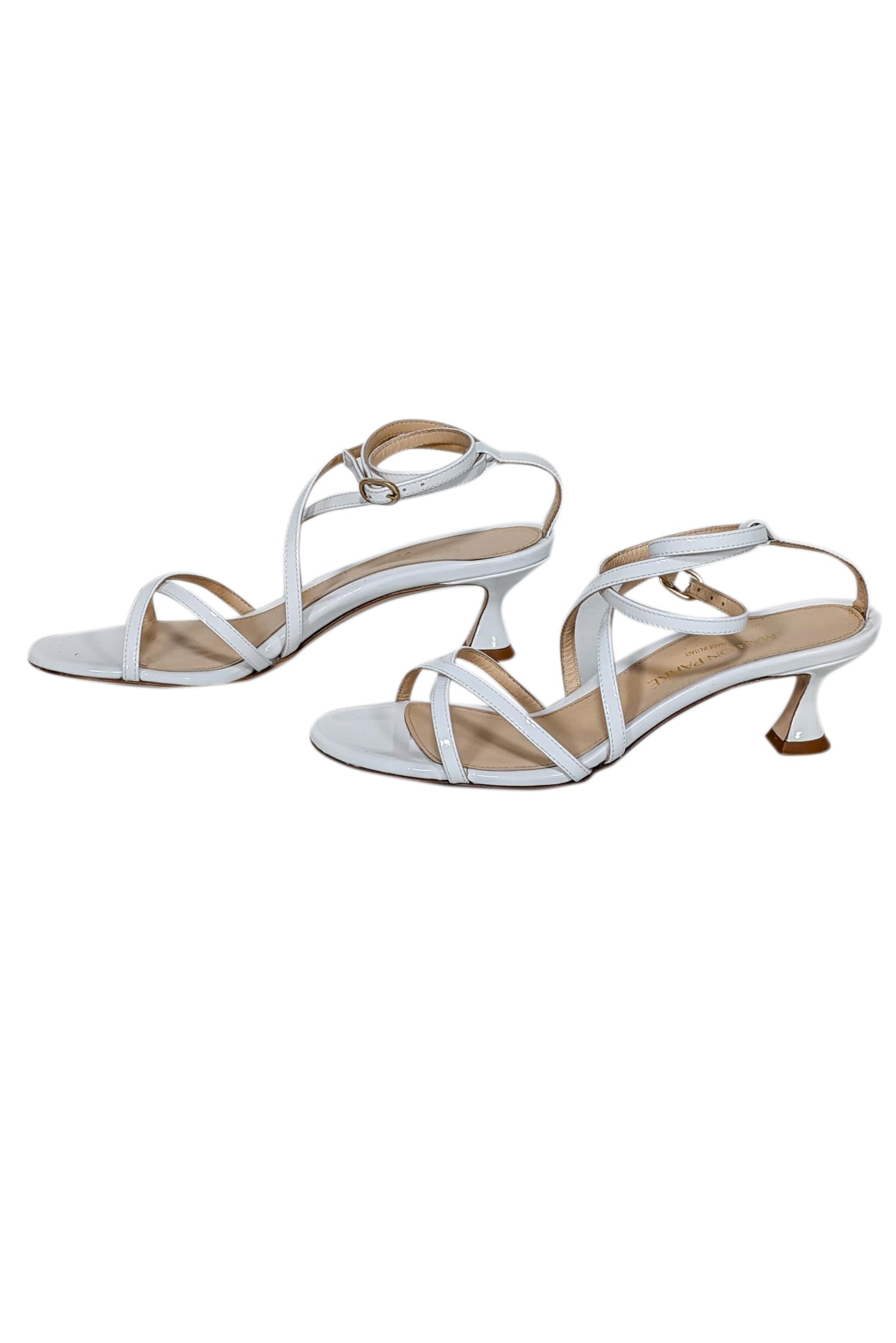 Marion Parke - Stunning White Raina Strappy Sandals, Size 7