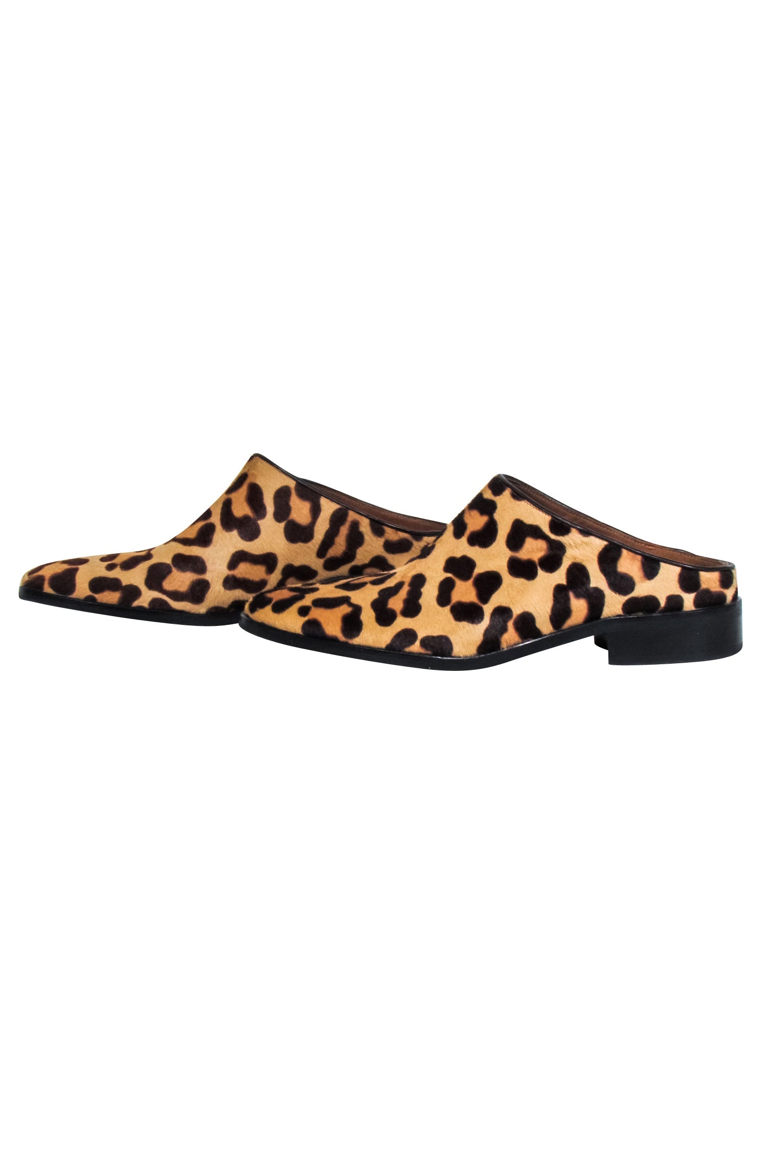 Aquatalia - Stunning Tan & Brown Leopard Print Mule Flats in Size 8