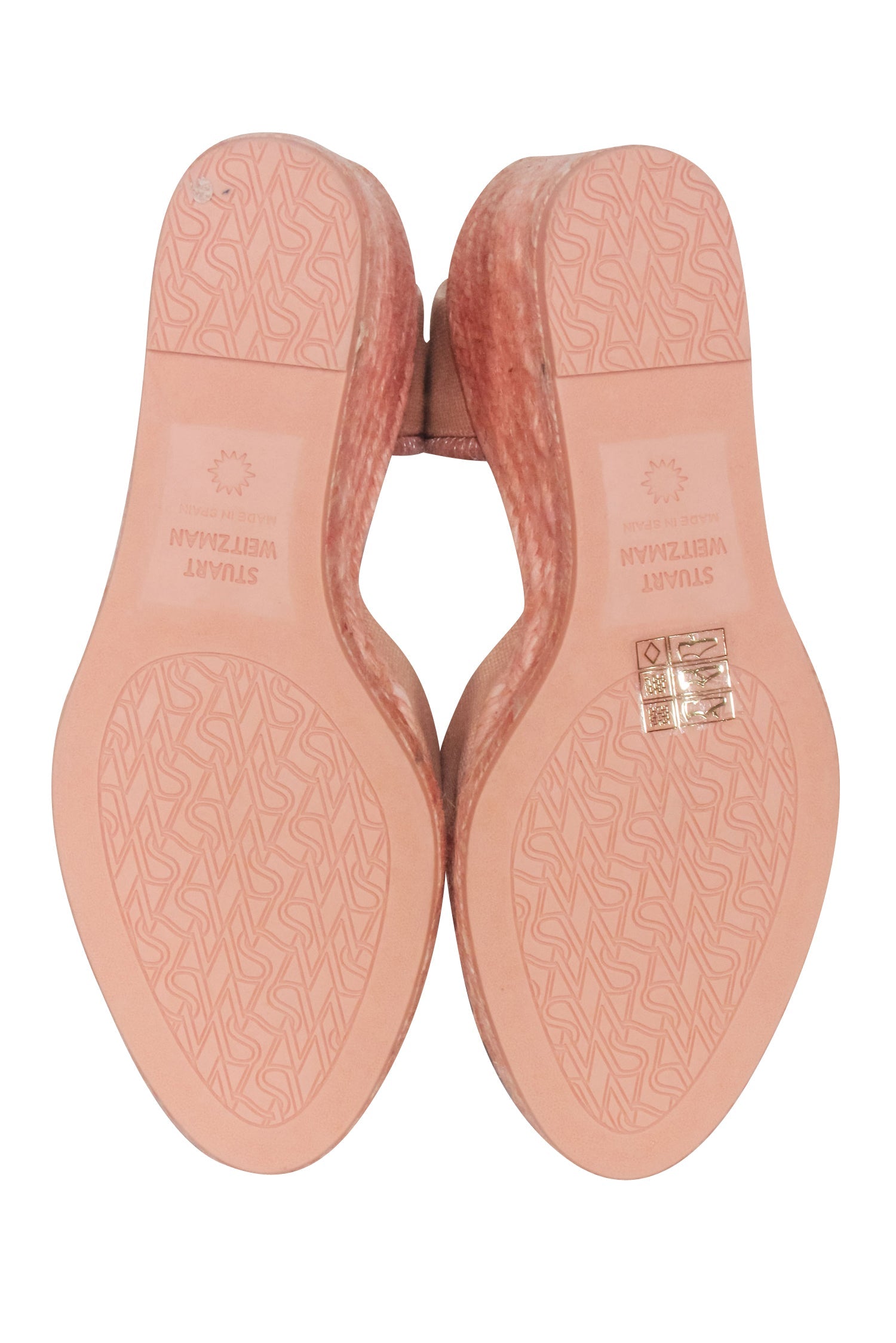Stuart Weitzman Pink Marguerita Espadrille Wedges - Size 5.5, Summer Fashion Must-Have
