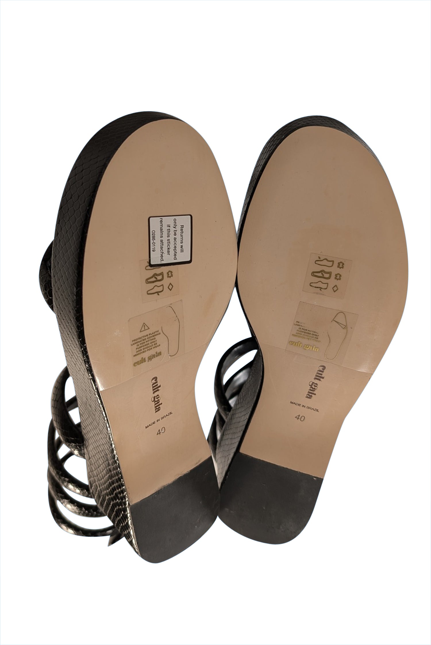 Cult Gaia's Stunning Black Gabi Platform Sandals - Size 10