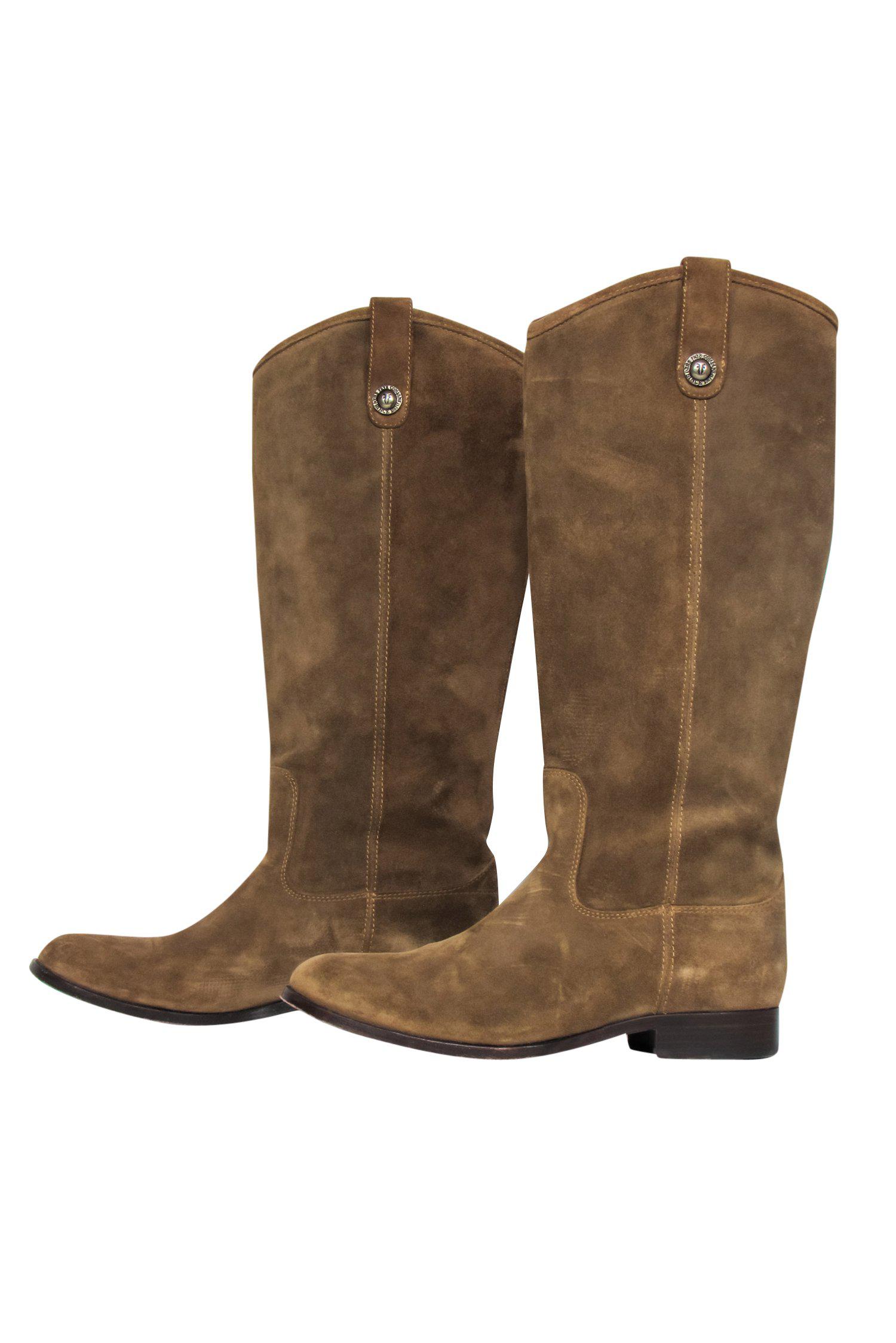 Frye's Stunning Beige Suede Riding Boots - Size 9