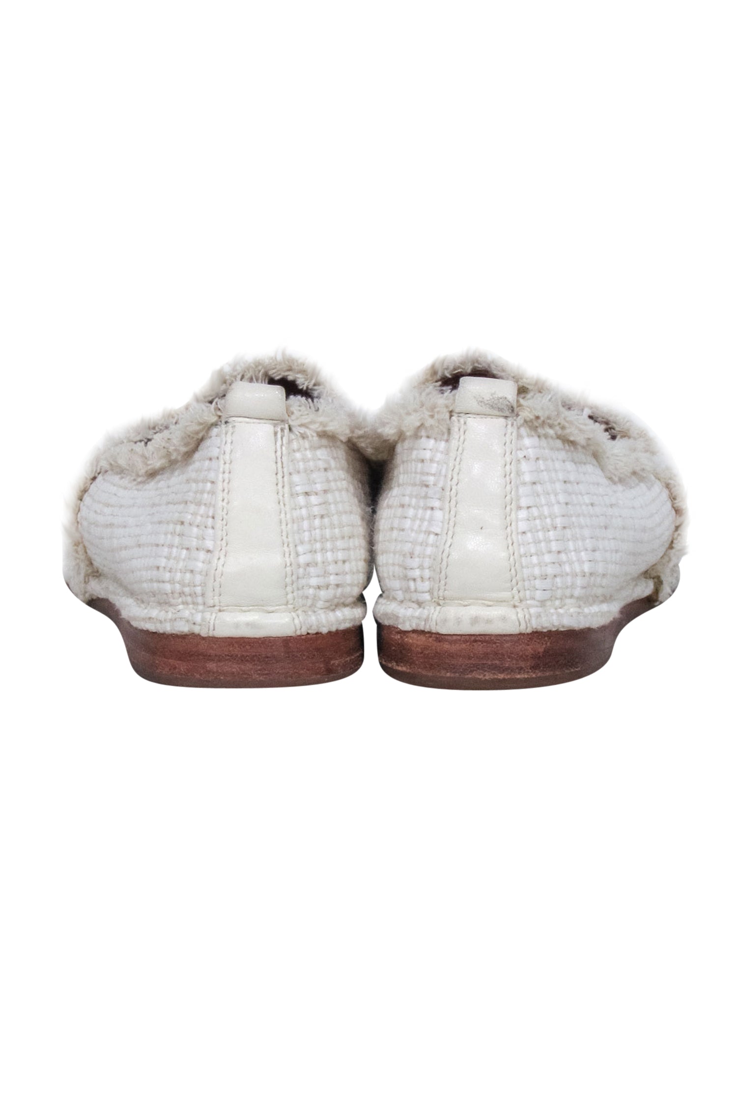 Frye Ivory Woven Fringe Trim Flats - Size 7: Summer's Must-Have!