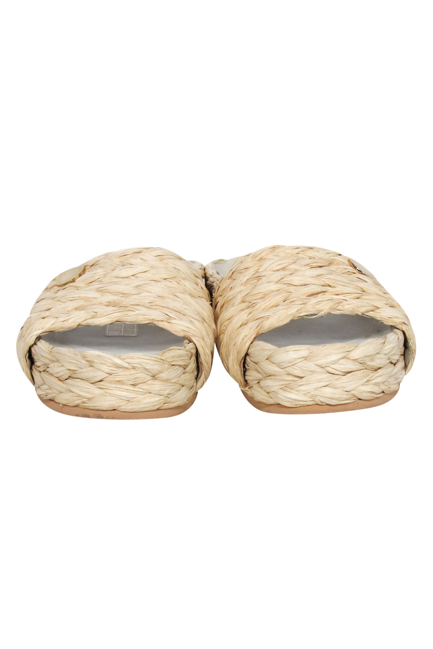 Stella McCartney's Beige Skyla Raffia Slide Sandals - Size 6: The Ultimate Vacation Essential