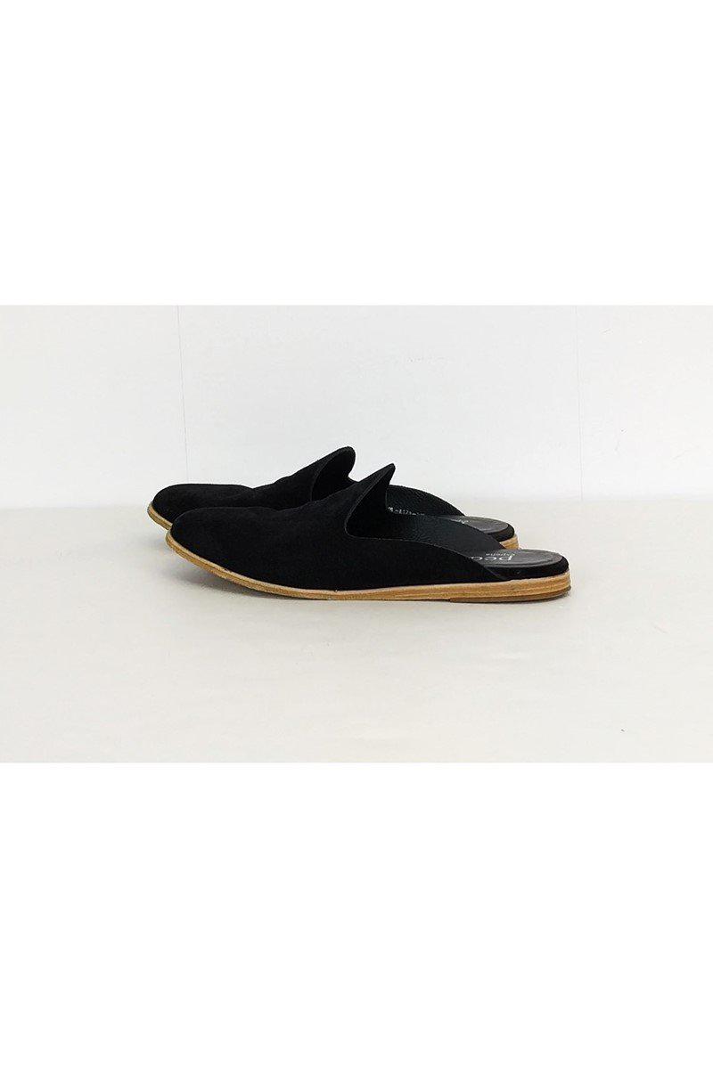 Pedro Garcia - Stunning Black Suede Mules in Size 7.5