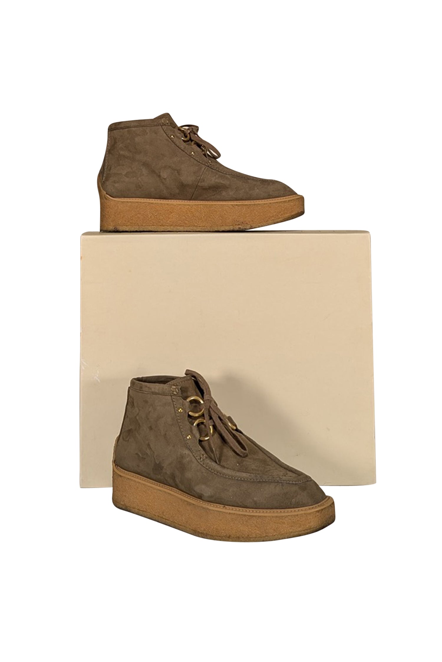 Stella McCartney 'Cigar Brody' Olive Green Half Boots