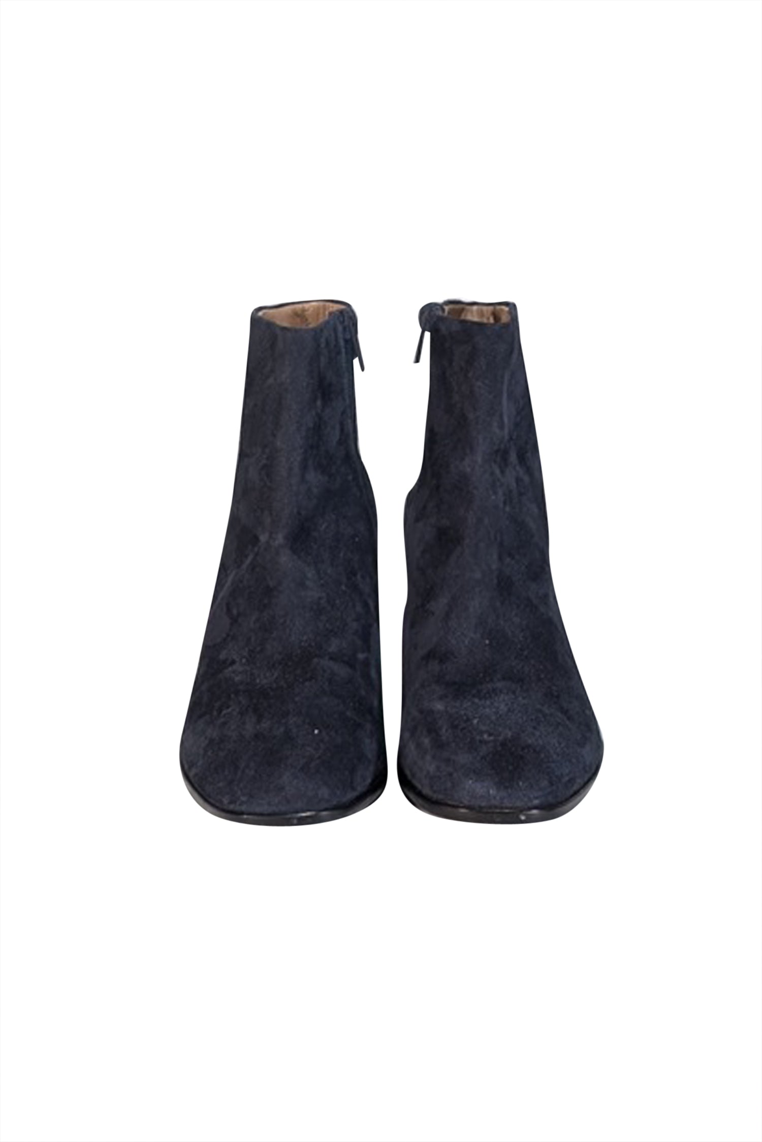 Via Spiga Navy Suede Short Ankle Boots - Size 9 - Chic & Versatile