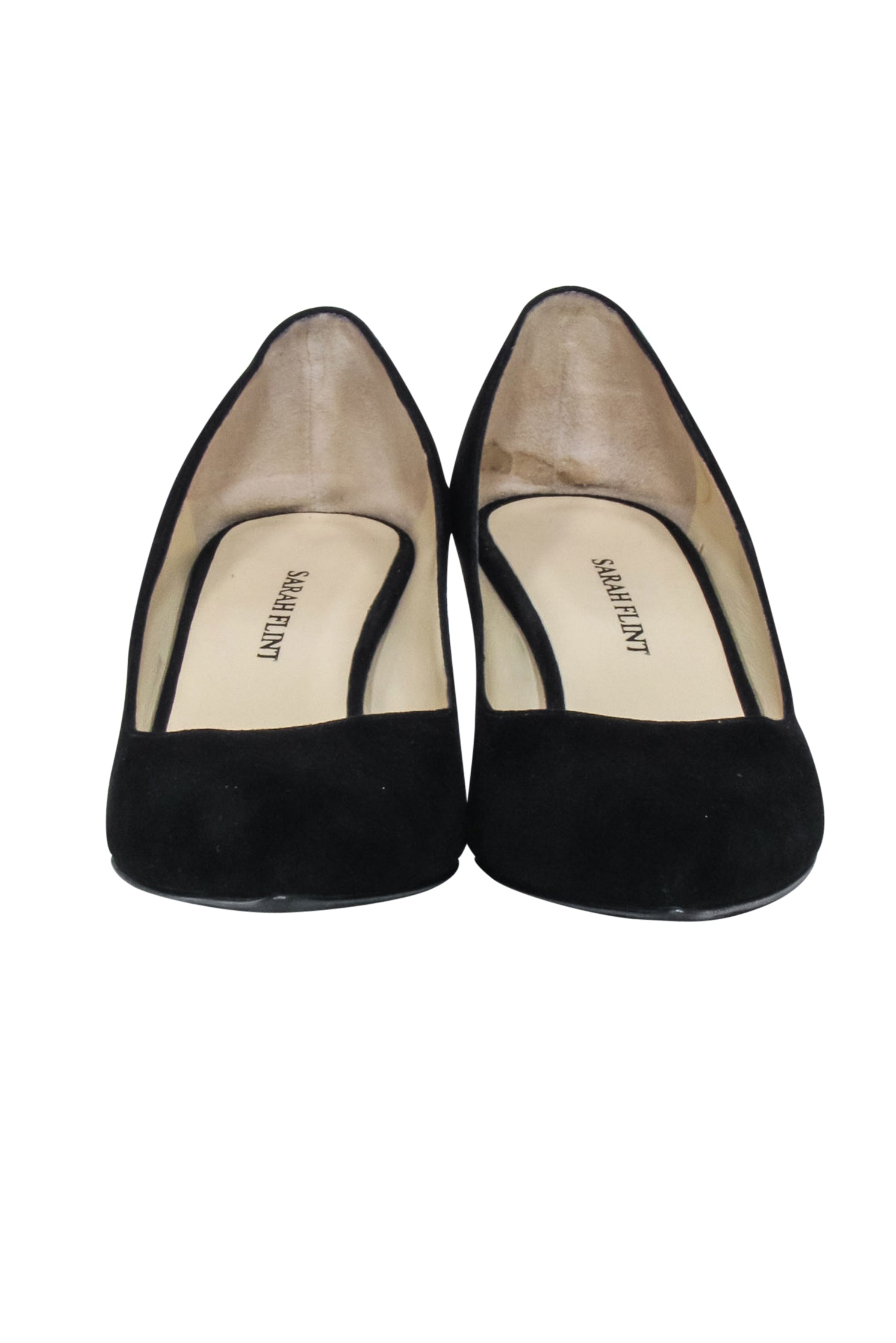 Sarah Flint Black Suede Low Pumps - Size 6: Chic and Professional!