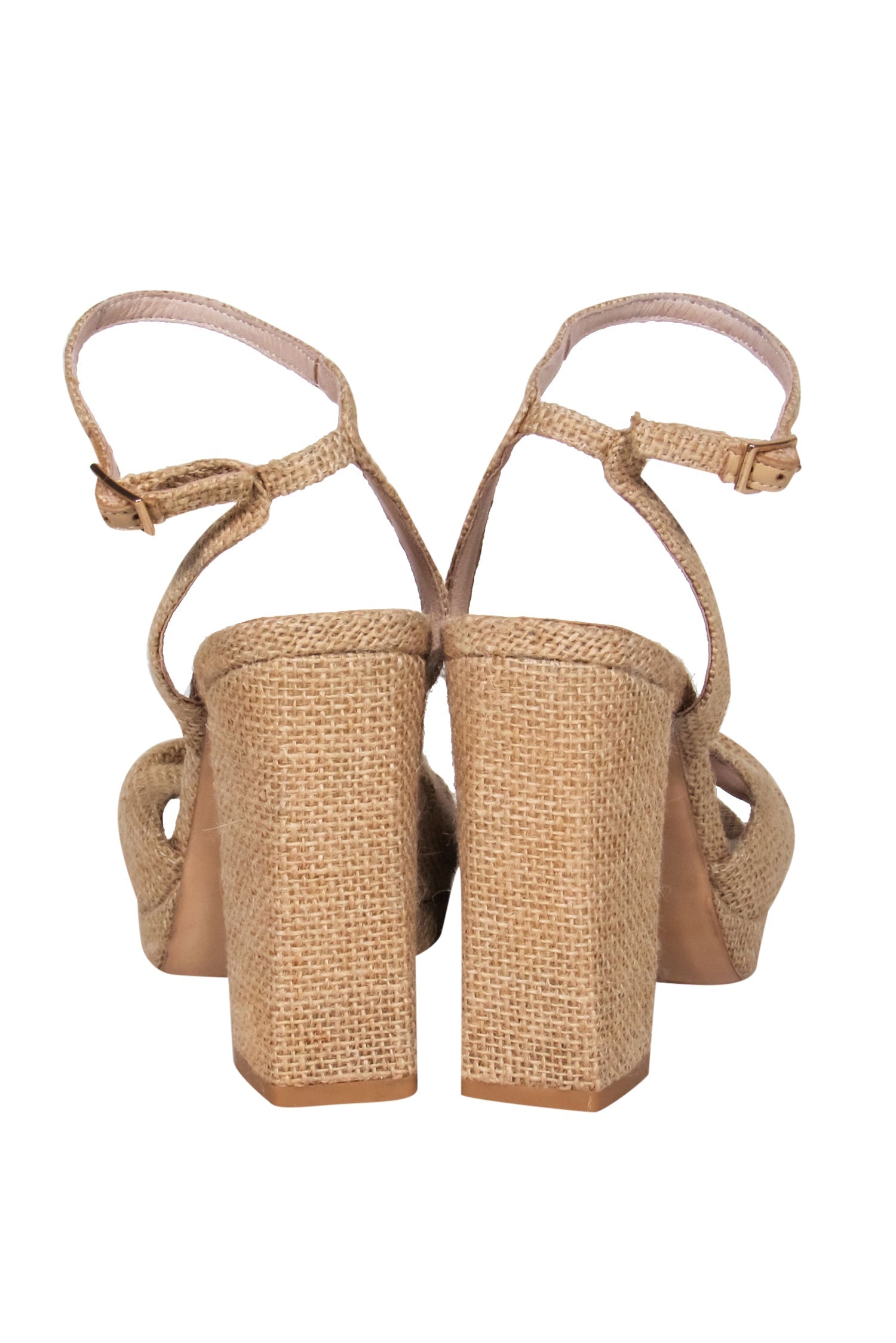 LPA Tan Burlap Twisted Toe Platform Sandals - Size 7.5 - Summer Must-Have