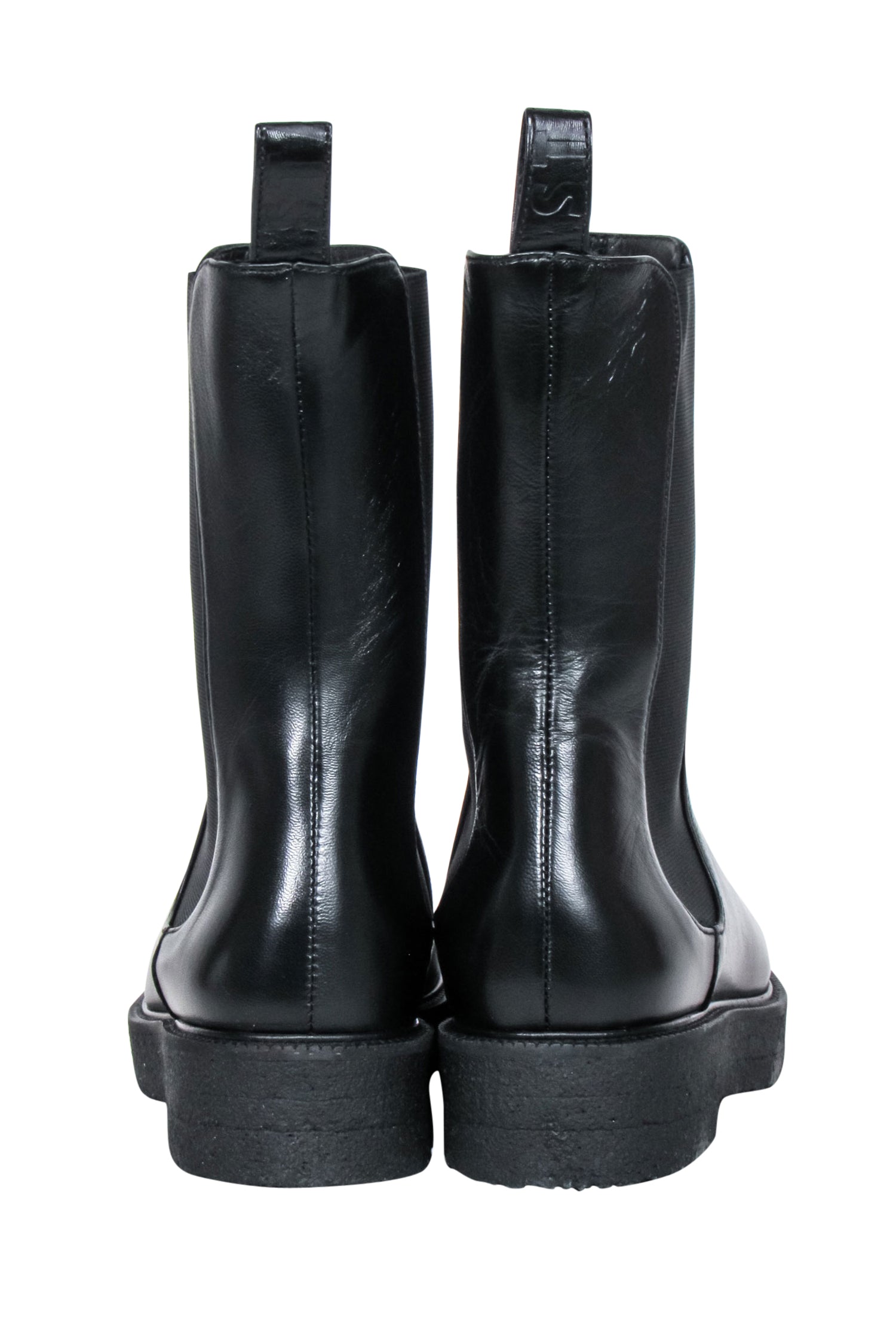 Staud - Chic Black Leather Palamino Boots in Size 7