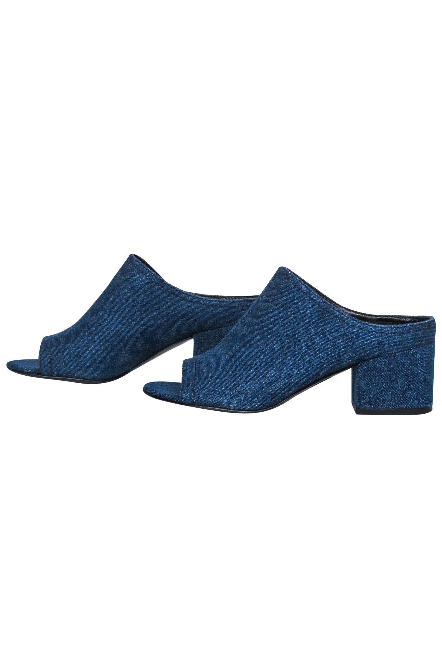 3.1 Phillip Lim Blue Denim Open Toe Mule Heels - Size 6: Elevate Your Style!