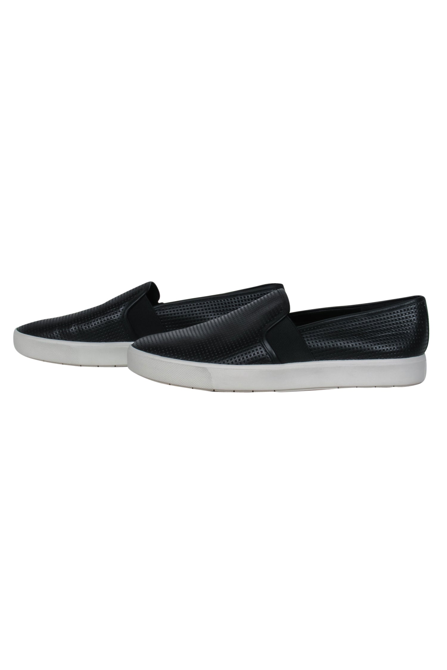 Vince Black Perforated Leather Low-Top Sneakers - Size 9: Elevate Your Style!