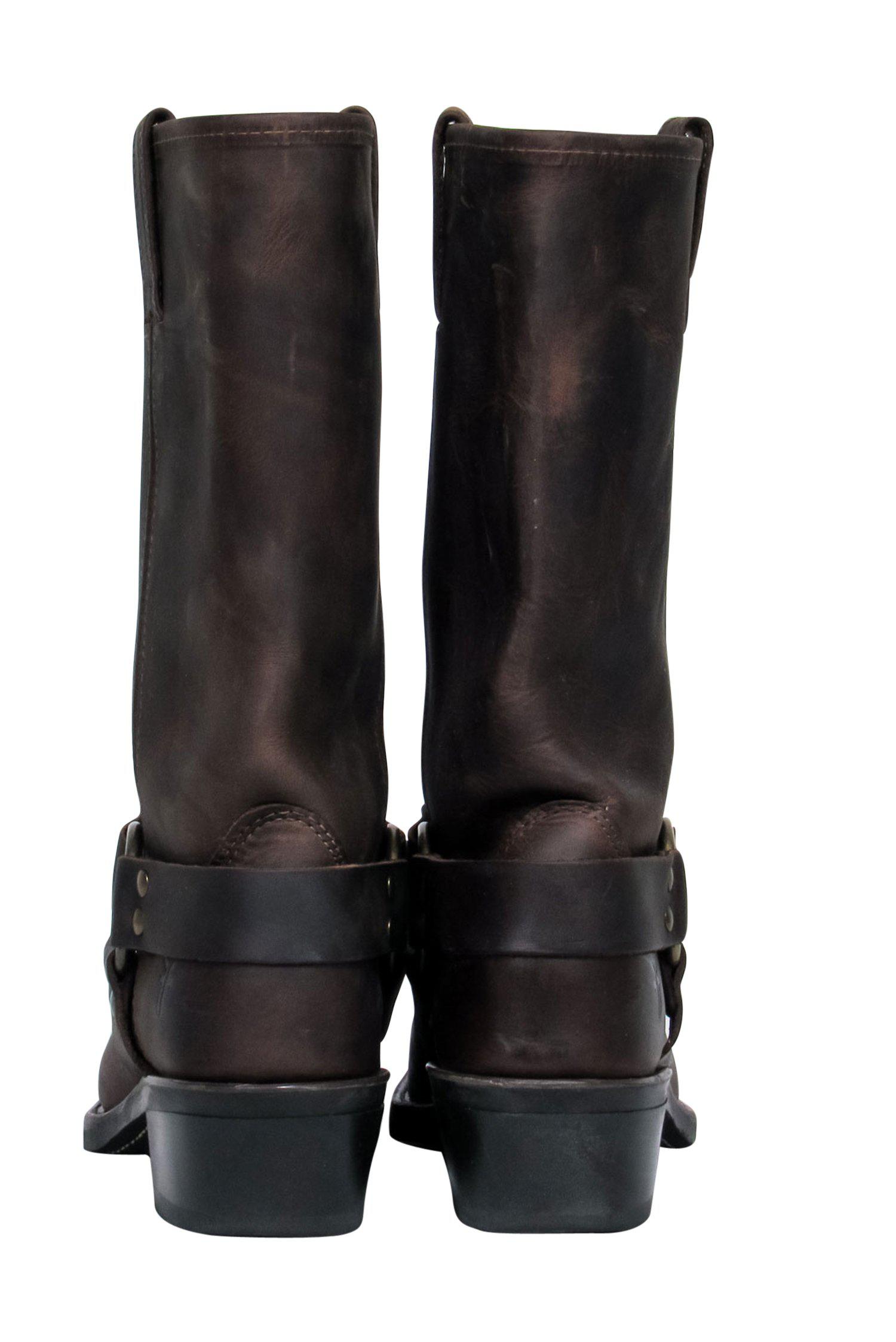 Frye Brown Western Leather Calf-High Boots - Size 9: Add Cowboy Cool to Your Look!